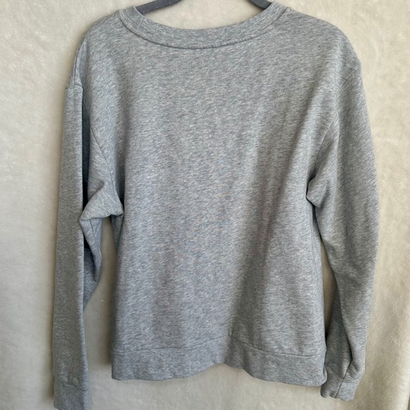 Rachel Parcell Gray Sweatshirt Crewneck Pearl Beads Size Large Worn Once EUC - Picture 5 of 5